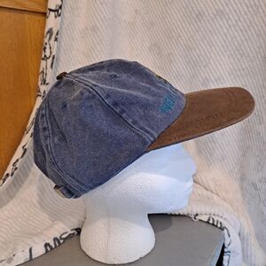Fahrenheit Blue Denim and Brown Leather Neil Diamond Frog Baseball Cap